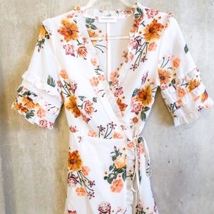 Goodnight Macaroon Floral Wrap Dress